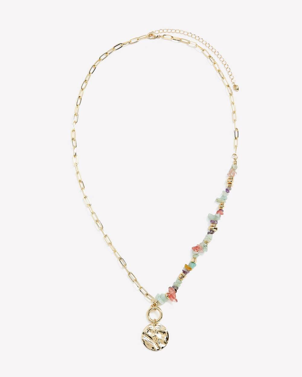 Golden Chain with Stones and Medallion | Penningtons