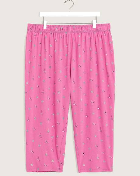 Printed Cotton Pyjama Capri - ti VOGLIO