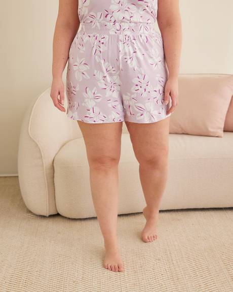 Responsible, PJ Boxer Short with Floral Print - Déesse Collection