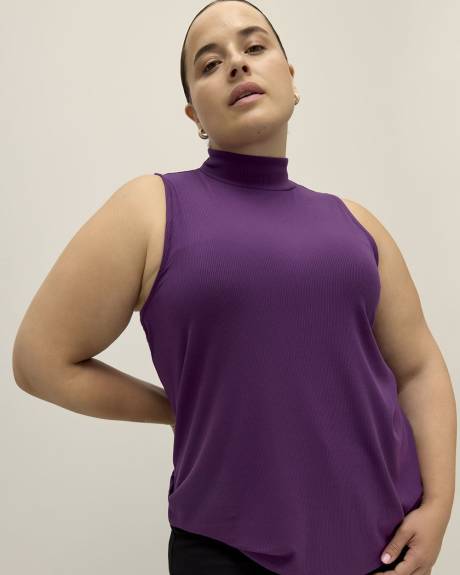 Camisole en tricot côtelé avec col montant, coupe moderne - Essentiels PENN.
