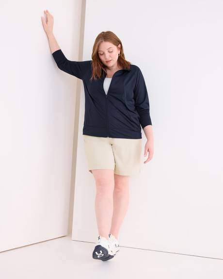 Mock Neck Zipped Jacket - Active Zone