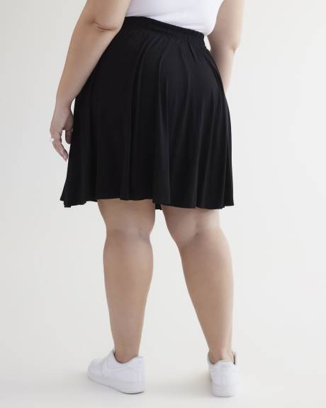 Responsible, Black Mini Knit Skort