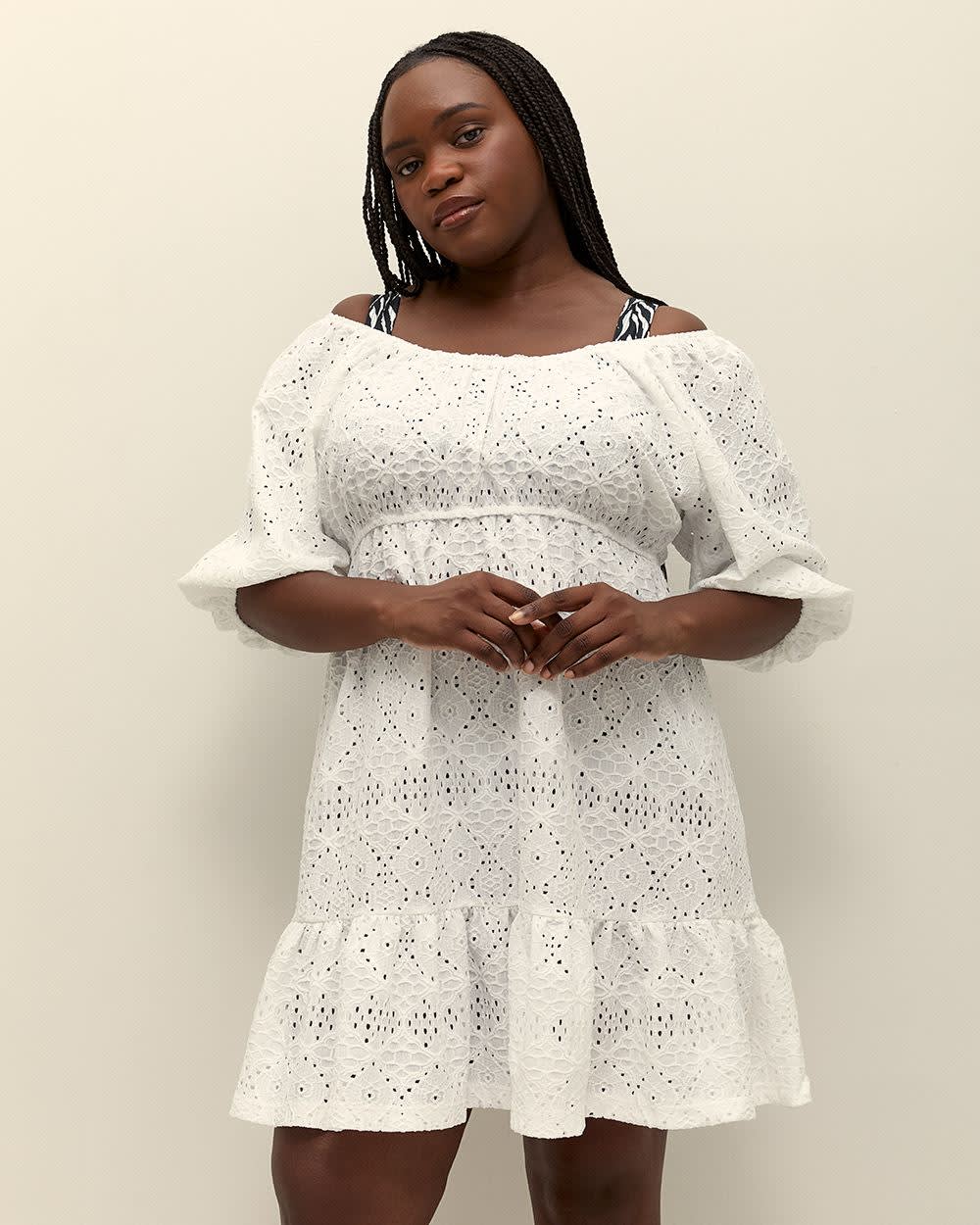 Robe paysane couvre-maillot blanche - Cover Me