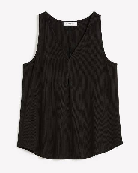 Ribbed Knit Racer Back Cami - Addition Elle