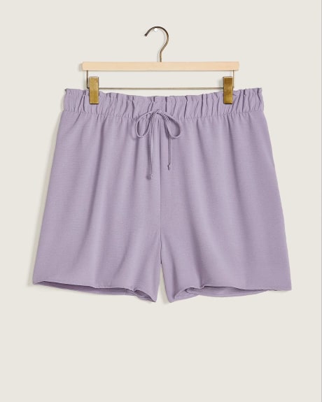Pull-On Shorts With Drawstring - Addition Elle