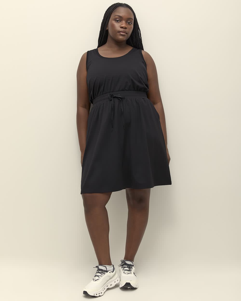Responsible, Sleeveless Dress with Cinched Waist - Active Zone