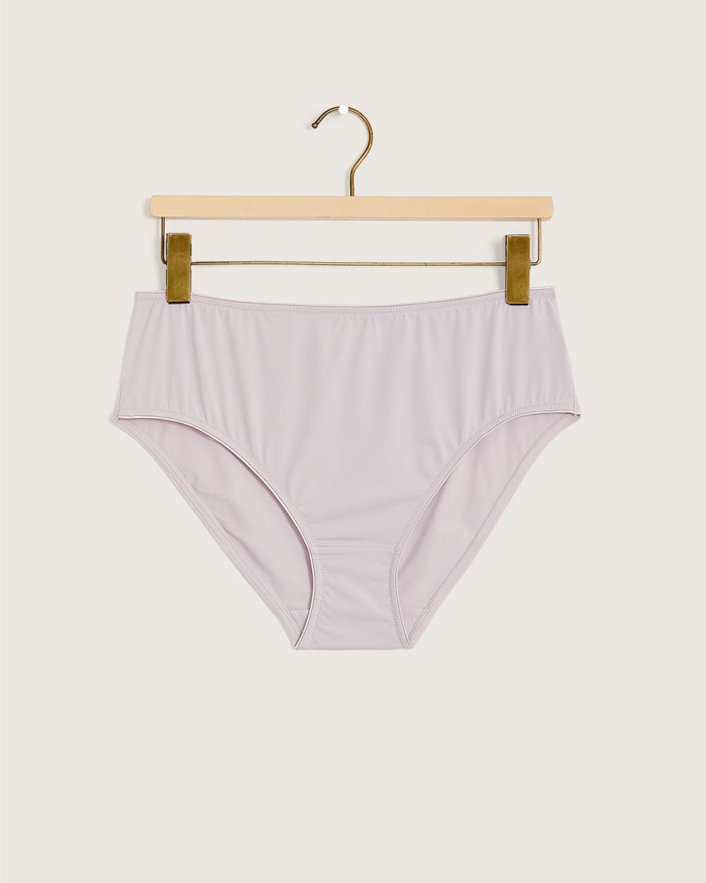 HighCut Microfiber Solid Brief With Shiny Edge Elastic Déesse