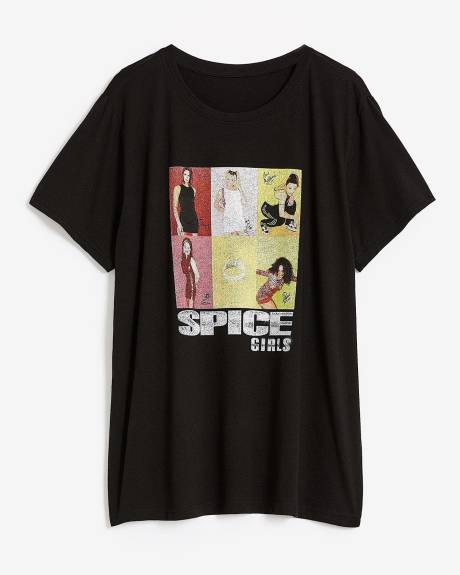 Crewneck Tee with Spice Girls Print - PENN. Essentials