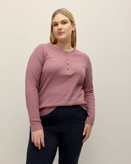 Brea Falls Long-Sleeve Henley T-Shirt - Columbia