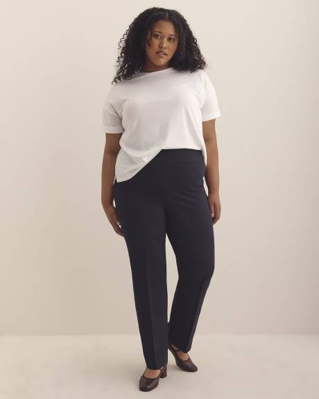 Pantalon amincissant essentiel à jambe droite en pointe de Rome