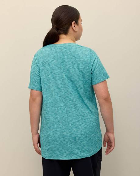 Ribbed Short-Sleeve Tee - Active Zone