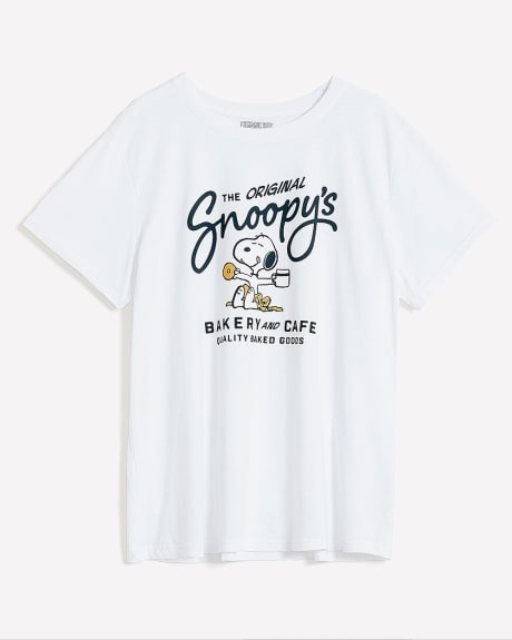 License Tee with Snoopy Print - PENN. Essentials