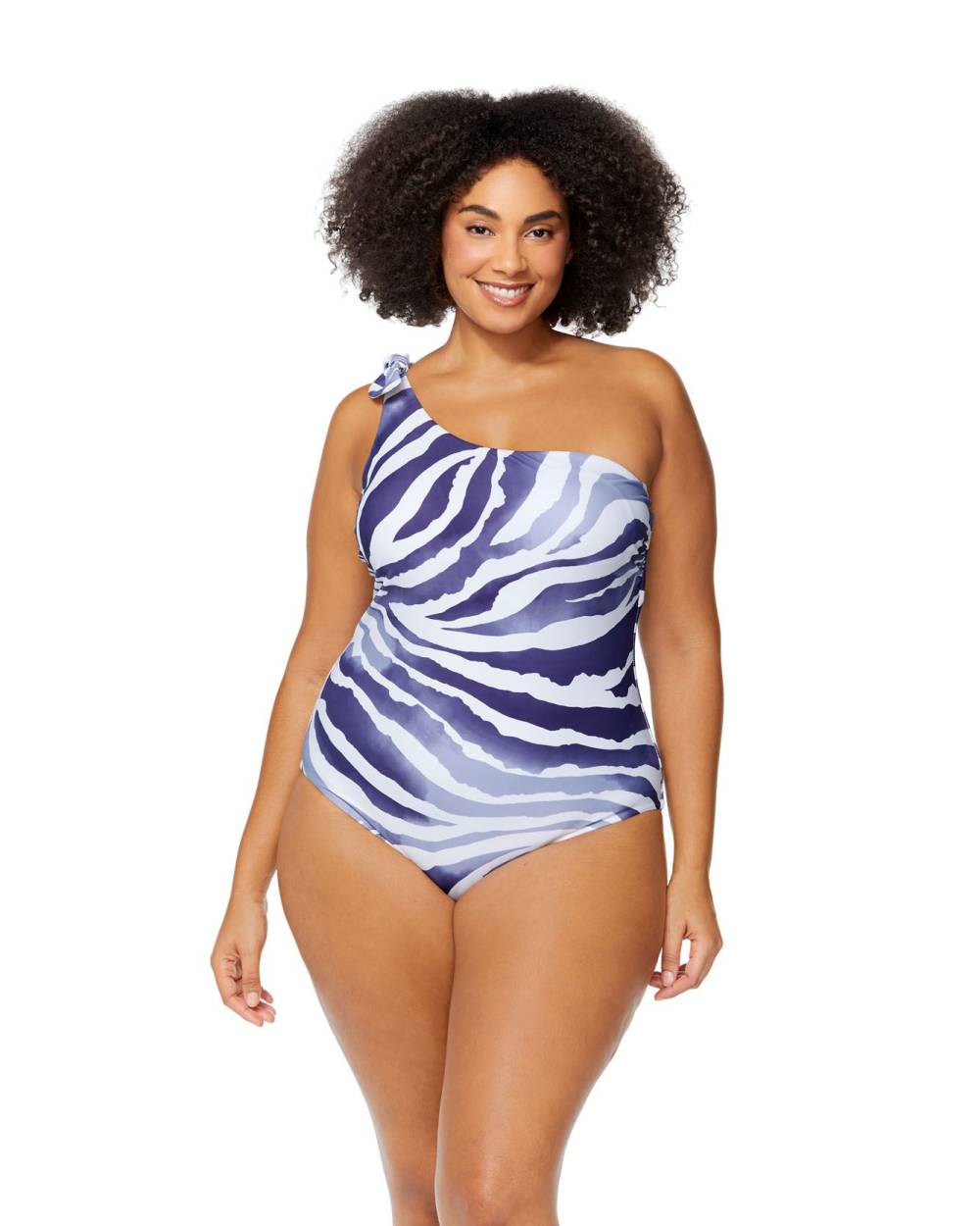 Zebra-Print Marita One-Piece Swimsuite - Raisins Curve