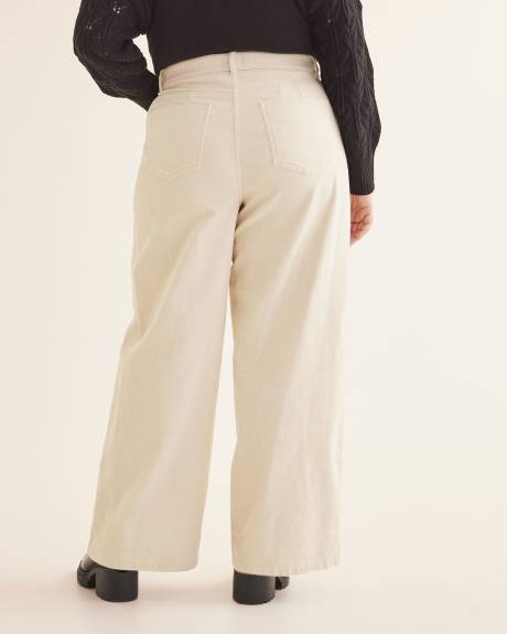 Responsible, Curvy-Fit High-Rise Wide-Leg Corduroy Pant