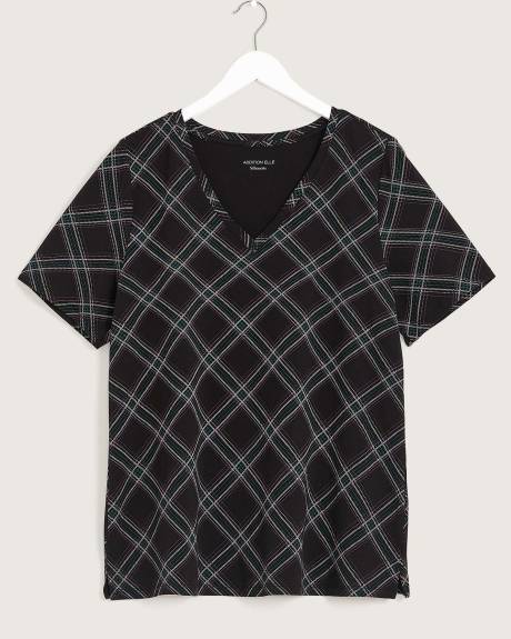 T-shirt imprimé, coupe silhouette, tissu responsable - Addition Elle