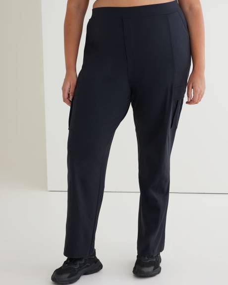 Black Urban Cargo Straight Leg Pant - Active Zone
