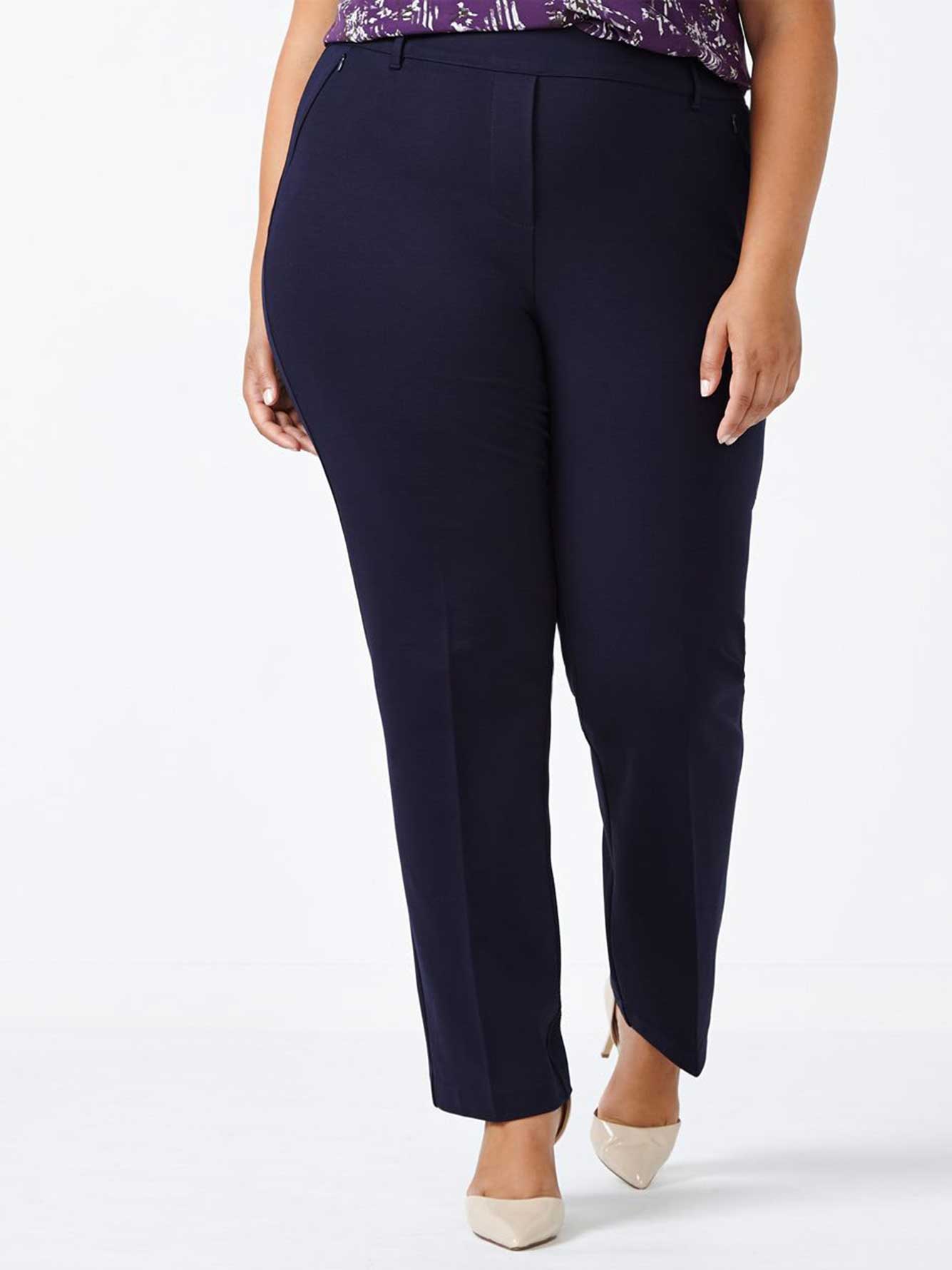 ONLINE ONLY - Tall Savvy Straight Leg Ponte de Roma Pant | Penningtons