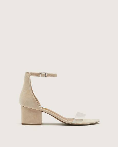 Wide Width, Irene Vinyl Block Heel Sandal - Steve Madden