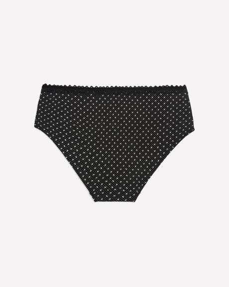 Culotte échancrée, imprimé à pois et feuilles - ti Voglio