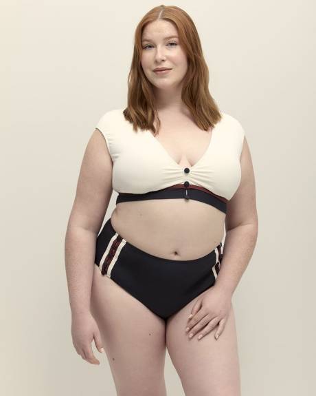 Cap Sleeve Bikini Top - Bleu by Rod Beattie