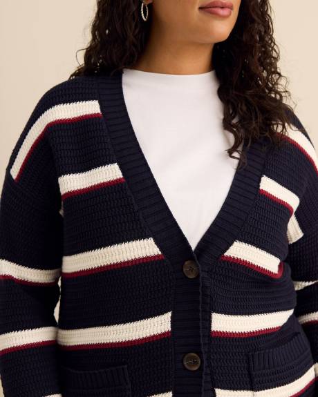 Cardigan en coton, tissu responsable