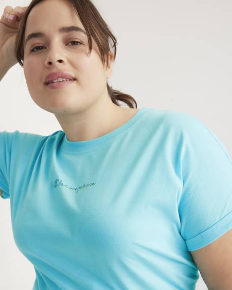 Tie-Front Script T-Shirt - Champion