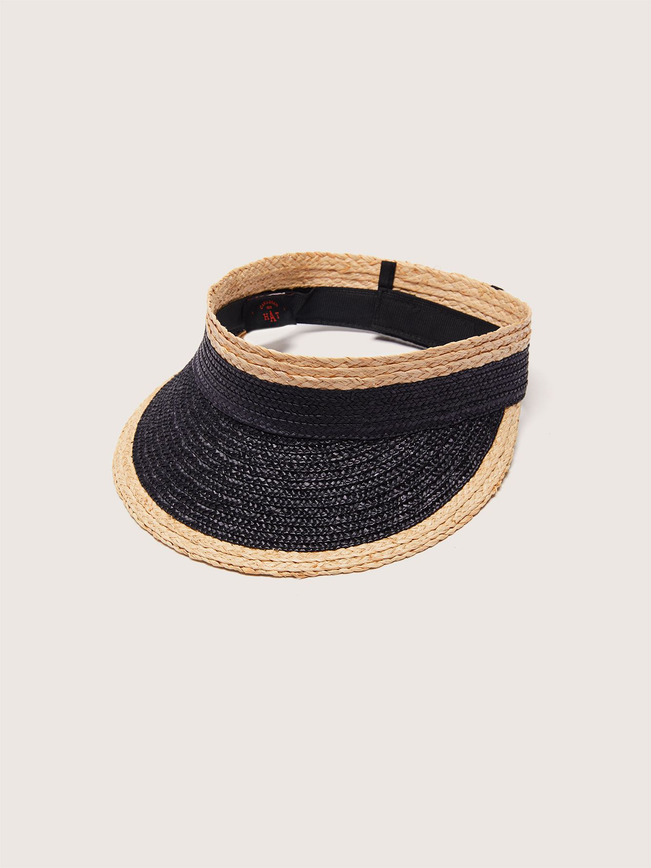 Color Block Straw Visor Canadian Hat Penningtons