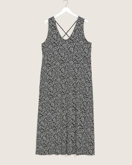 Responsible, Sleeveless Maxi Empire Dress
