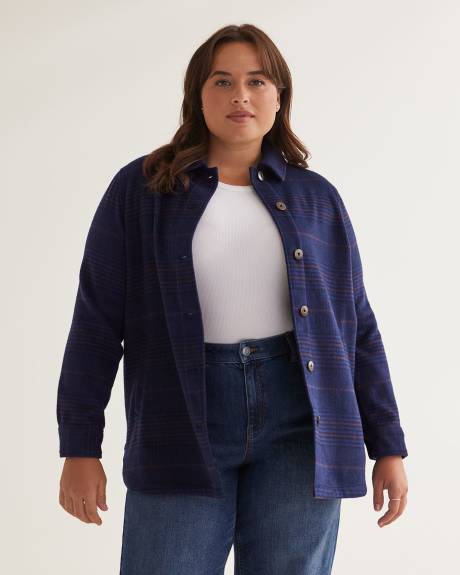 Plaid Buttoned-Down Shacket