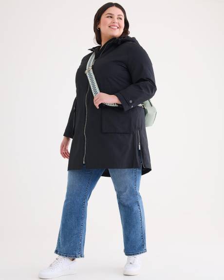 Manteau imperméable à capuche