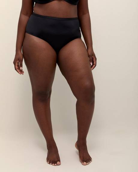 Black Full Brief with Lace Back - Déesse Collection