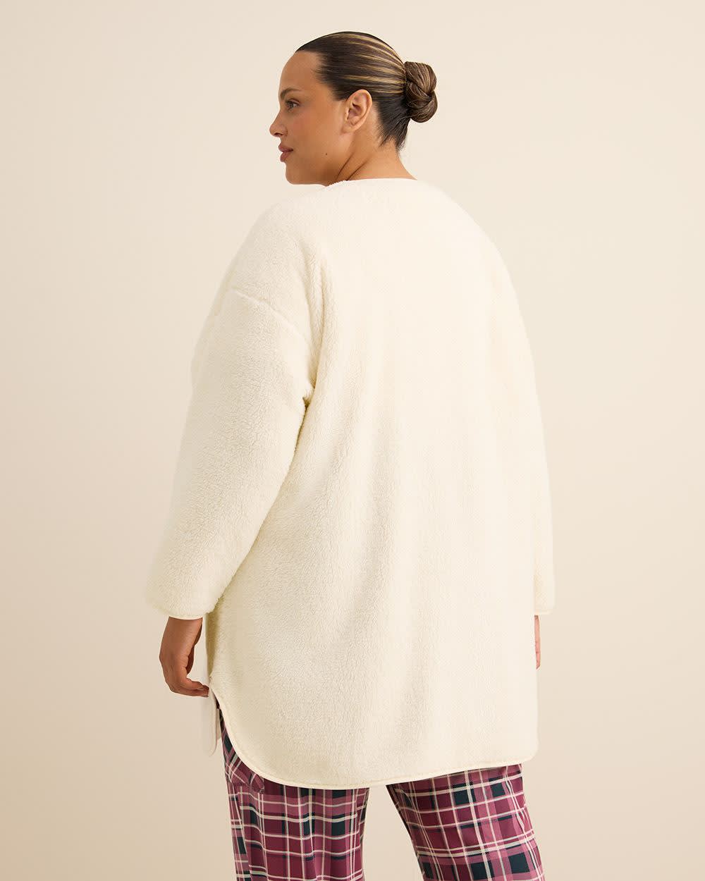 Par-dessus en sherpa blanc - ti Voglio Par-dessus en sherpa blanc - ti Voglio