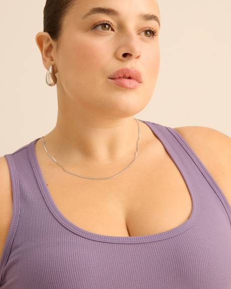 Scoop-Neck Ribbed Knit Tank Top - PENN. Essentials