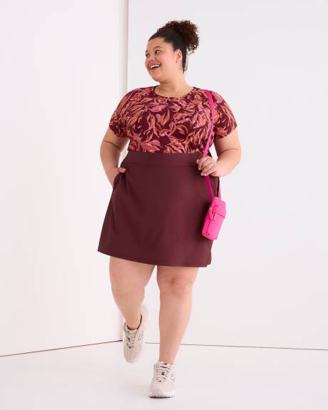 4-Way Stretch Skort with Slit - Active Zone