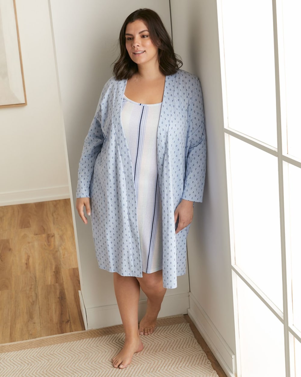 Heather Bathrobe, Anchor Print Penningtons