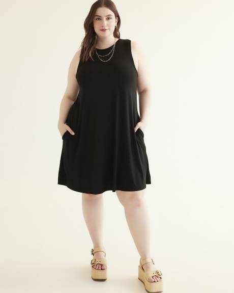 Responsible, Sleeveless Swing Knit Dress
