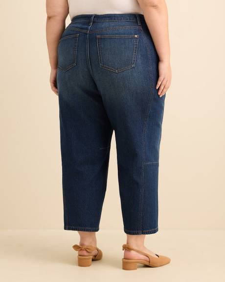 High-Rise Barrel Leg Jeans - d/C JEANS