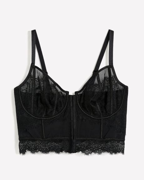 Sexy Lace Corsette Bra with Front Closure - Déesse Collection