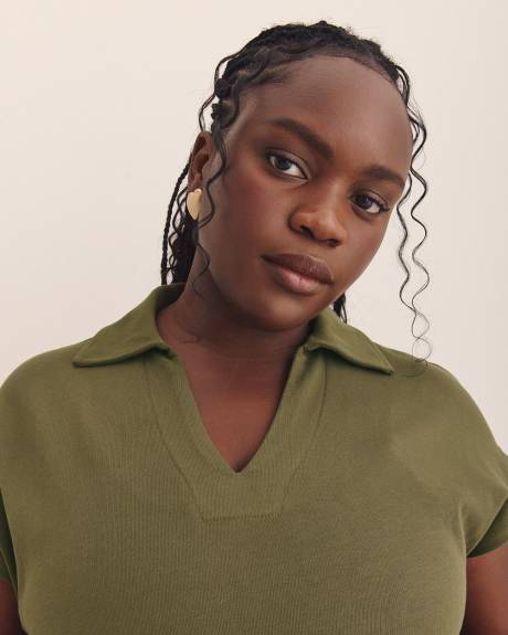 Extended Sleeves Polo - Addition Elle