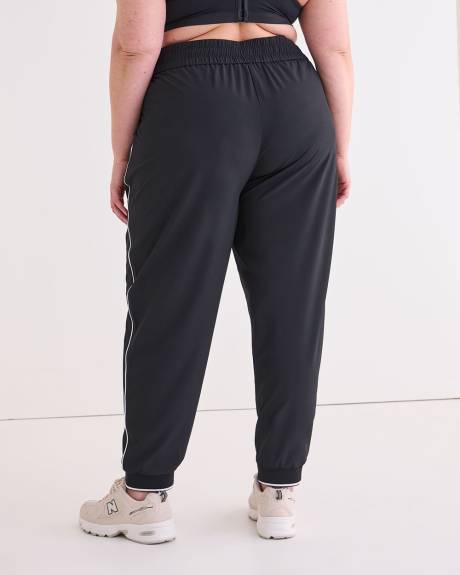 Pantalon de jogging extensible noir à enfiler, tissu responsable - Active Zone