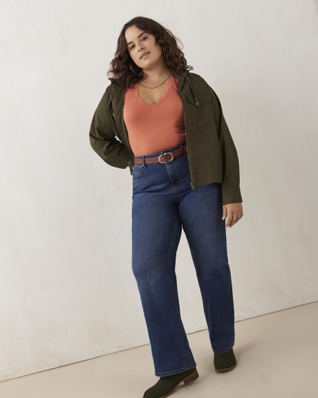 Responsible, High-Rise Curvy-Fit Wide-Leg Jeans - d/C JEANS