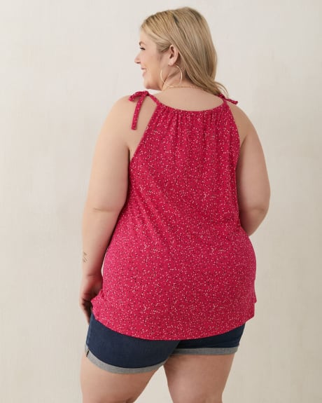 Handkerchief Top with Halter Neckline
