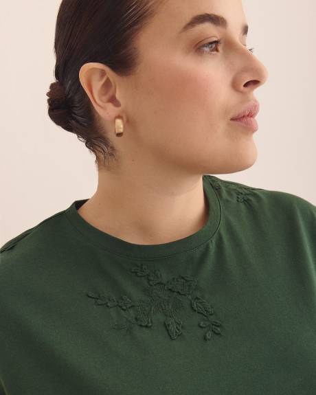 Camisole avec fleur en 3D