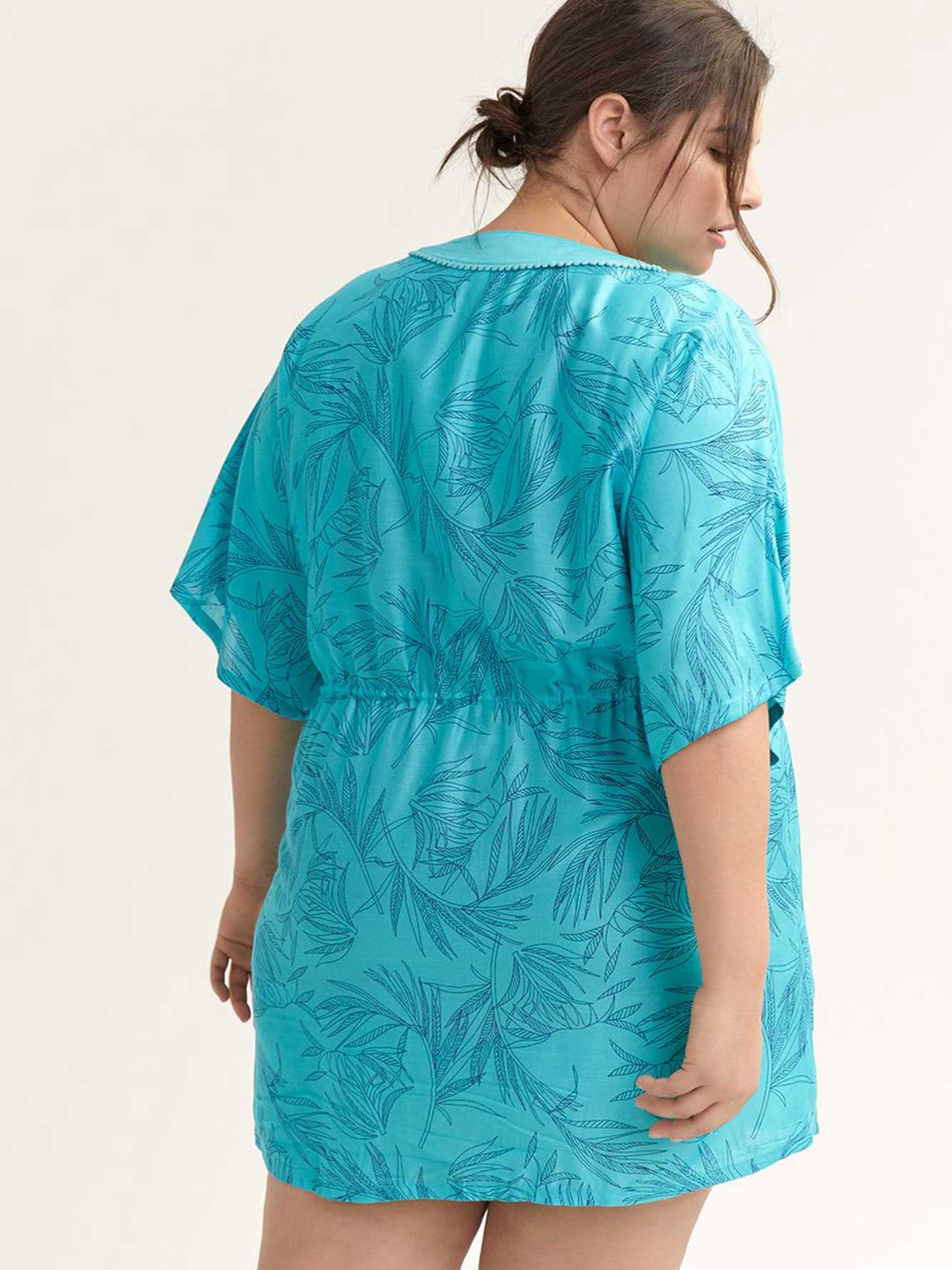 Printed Swim CoverUp with Drawstrings Sea Penningtons