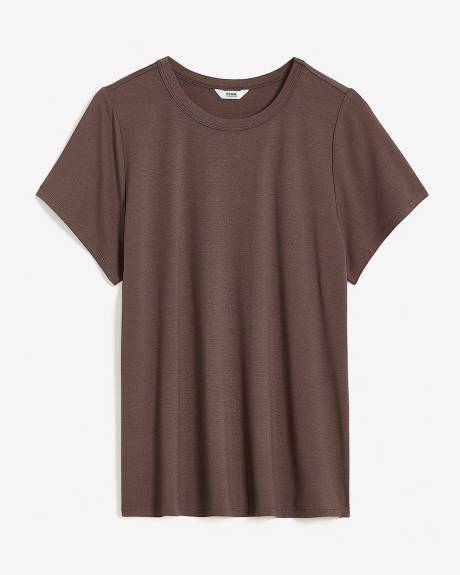 Crewneck Cap-Sleeve Baby Tee