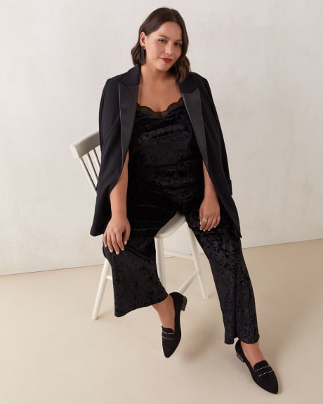Camisole en velours avec bordure de dentelle - Addition Elle