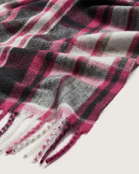 Plaid Woven Scarf
