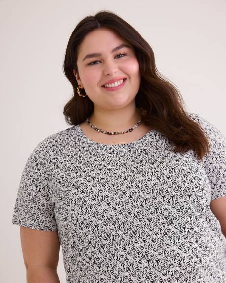 Boyfriend Fit Scoop-Neck T-Shirt - PENN. Essentials