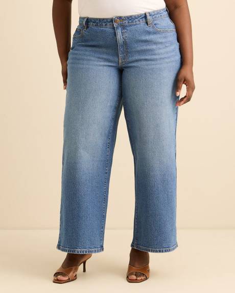 Low Rise Baggy Wide Leg Denim - Addition Elle