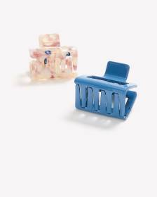 Pinces &agrave; cheveux moyennes, ens. de 2